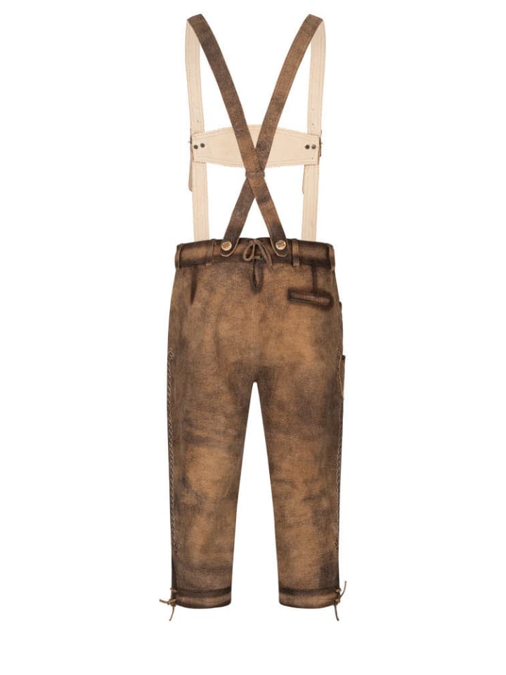 Nübler Lederhose Kniebund Schorsch in Braun günstig kaufen