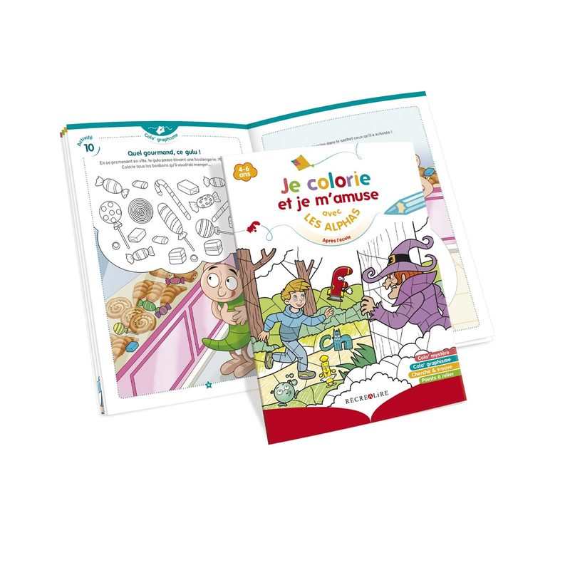 Livre Je colorie et je m'amuse avec les Alphas - Récréalire