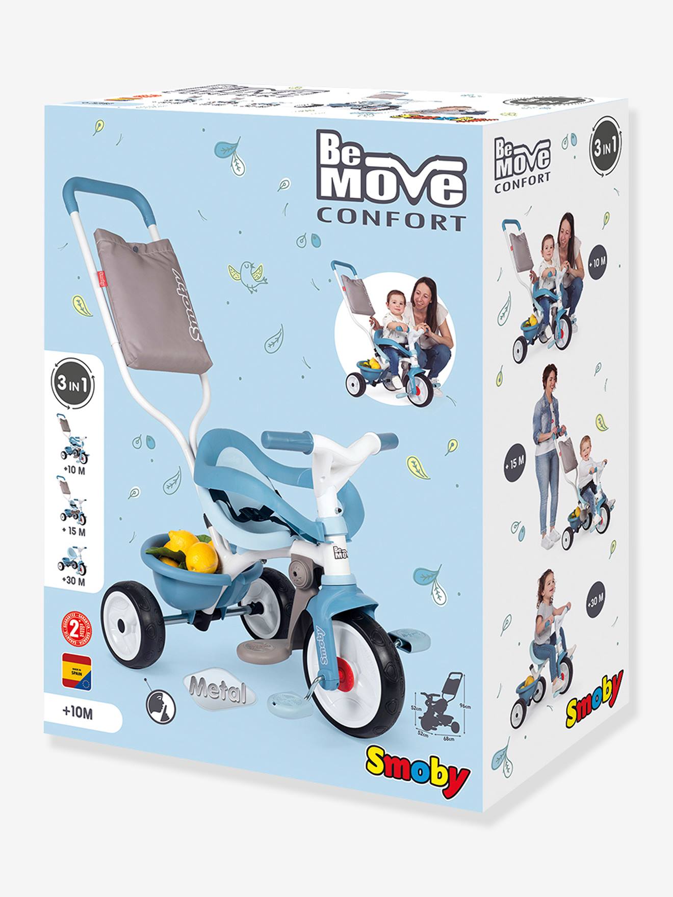 Smoby Dreirad BE MOVE CONFORT SMOBY - pfirsich