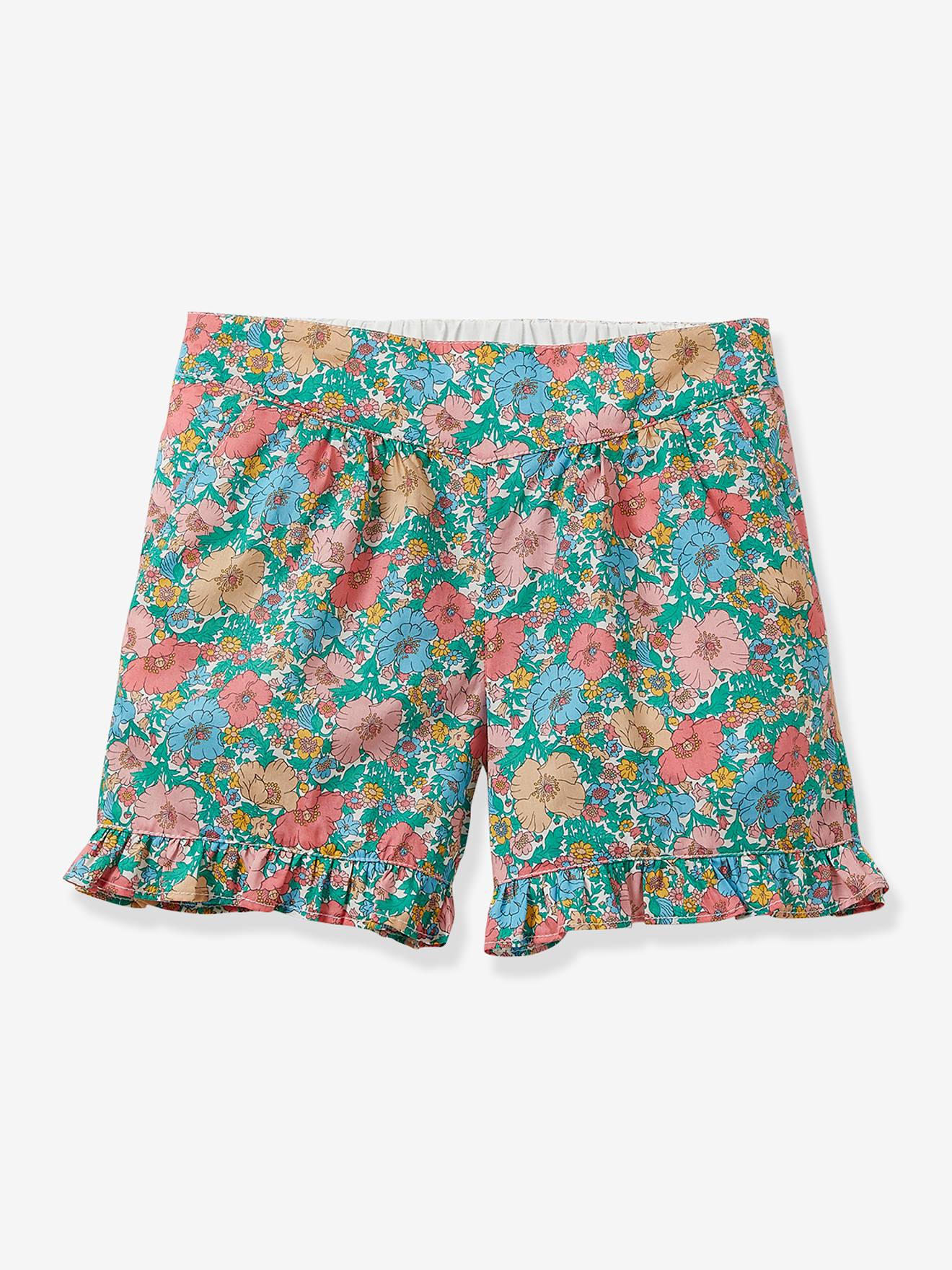 Short Fille en tissu Liberty Meadow Song CYRILLUS liberty meadow song (vert)