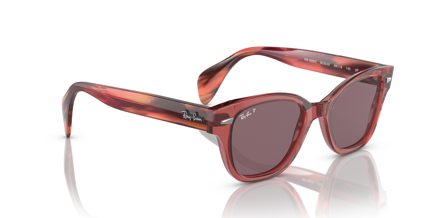 RB0880S - Roz lucios, transparent, violet închis