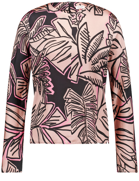 Nachhaltige Bluse mit tropischem Print