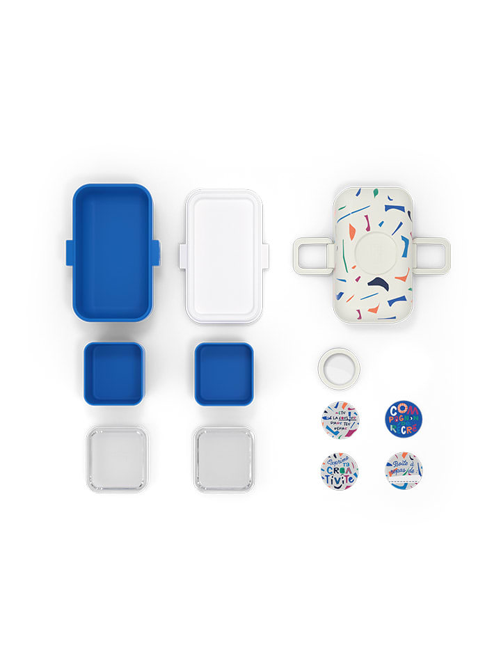 Monbento Lunchbox in Weiß/ Blau günstig kaufen onesize