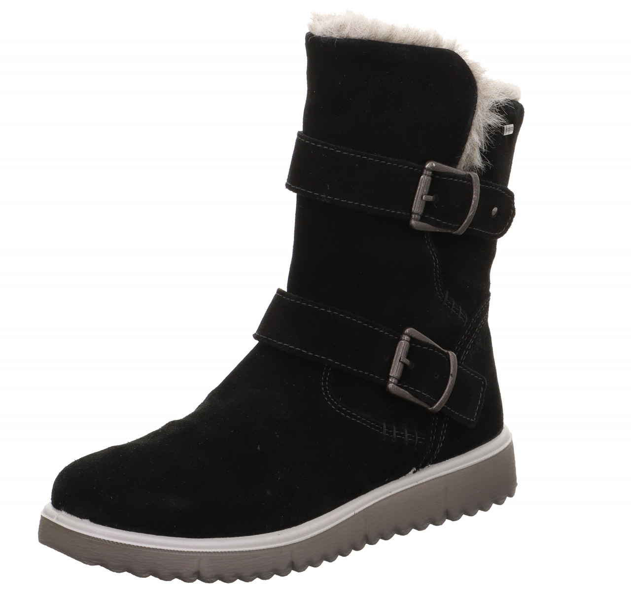 LORA - Schwarz Stiefel mit Reißverschluss