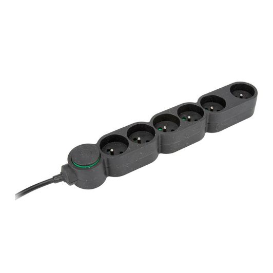 ZENITECH Steckdosenleiste x6 1,5 m schwarz