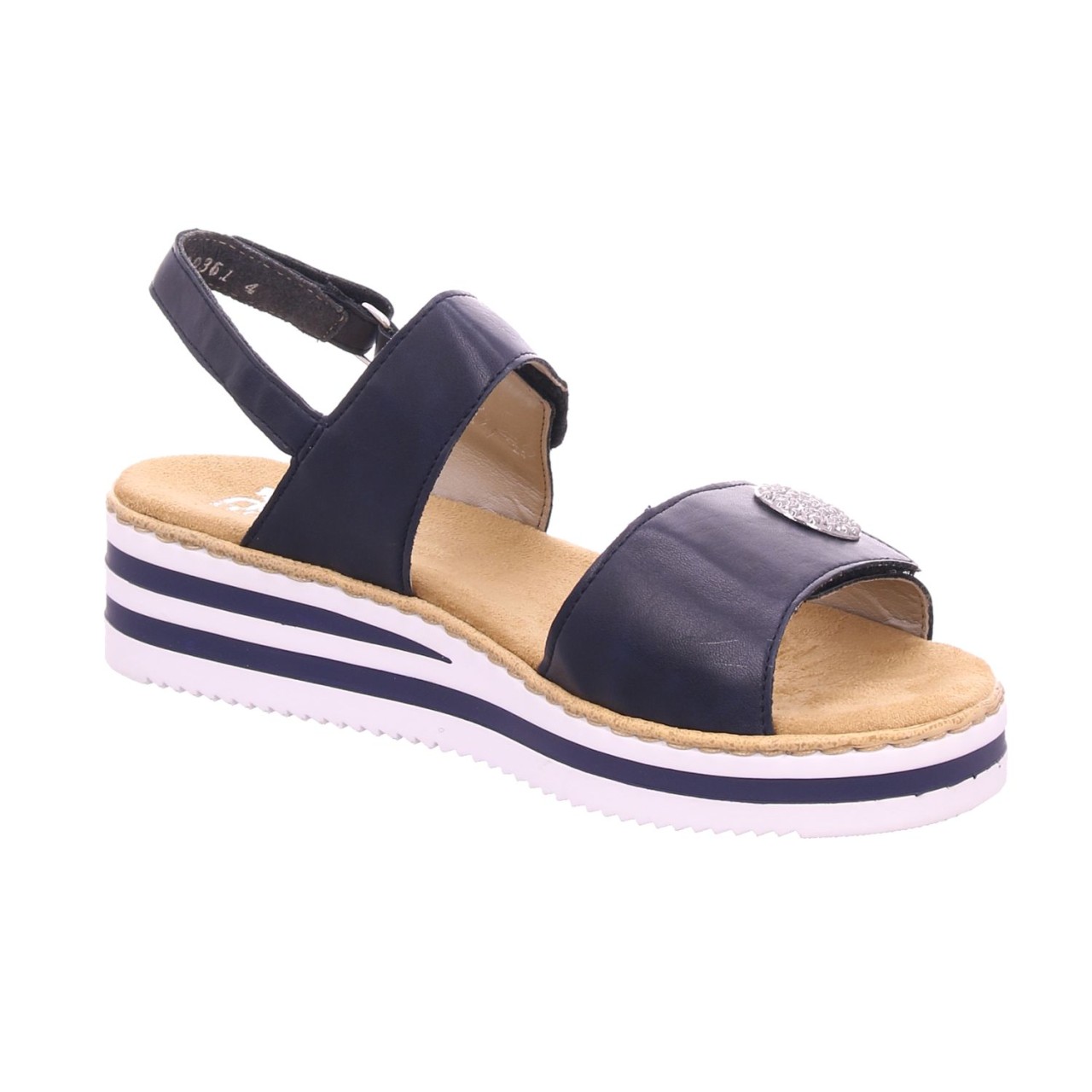 RIEKER Klassische Sandalen blau