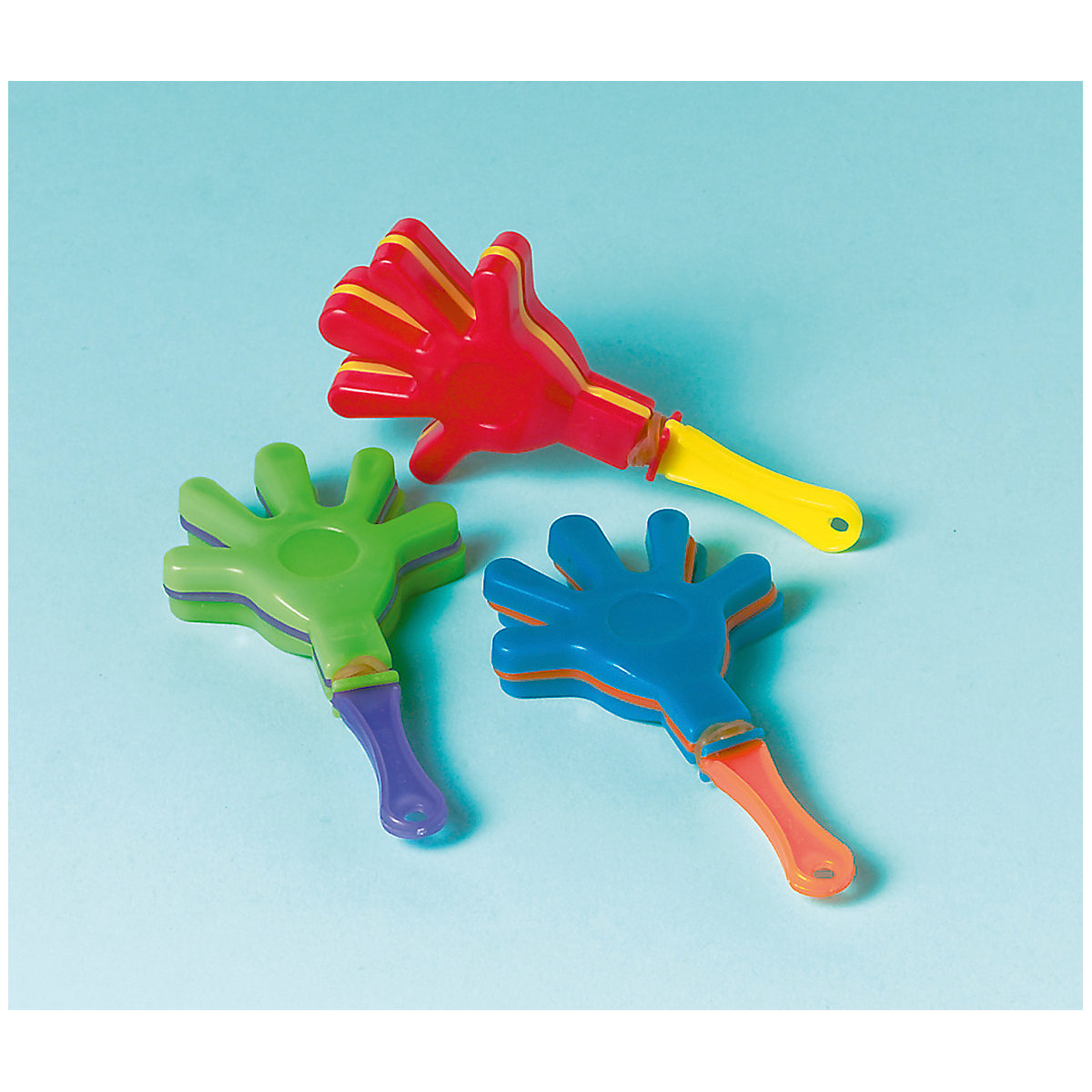 Mini Handklatscher, 12 Stück