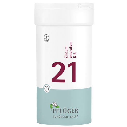 BIOCHEMIE Pflüger 21 Zincum chloratum D 6 Tabl.  400 St  Tabletten