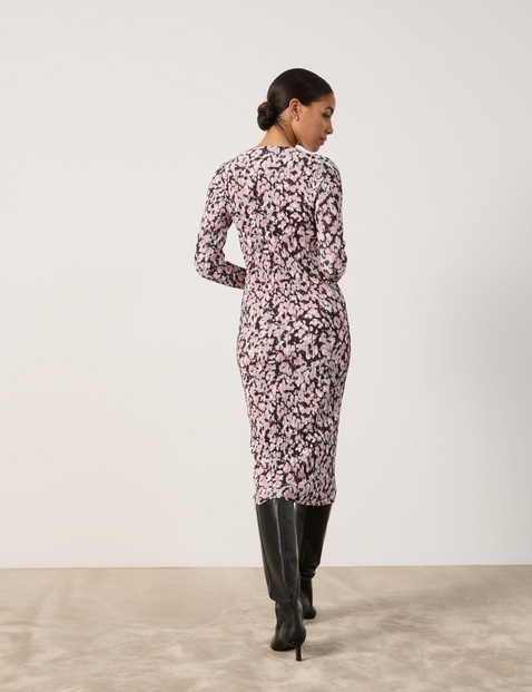 Midikleid mit feiner Plissee-Struktur