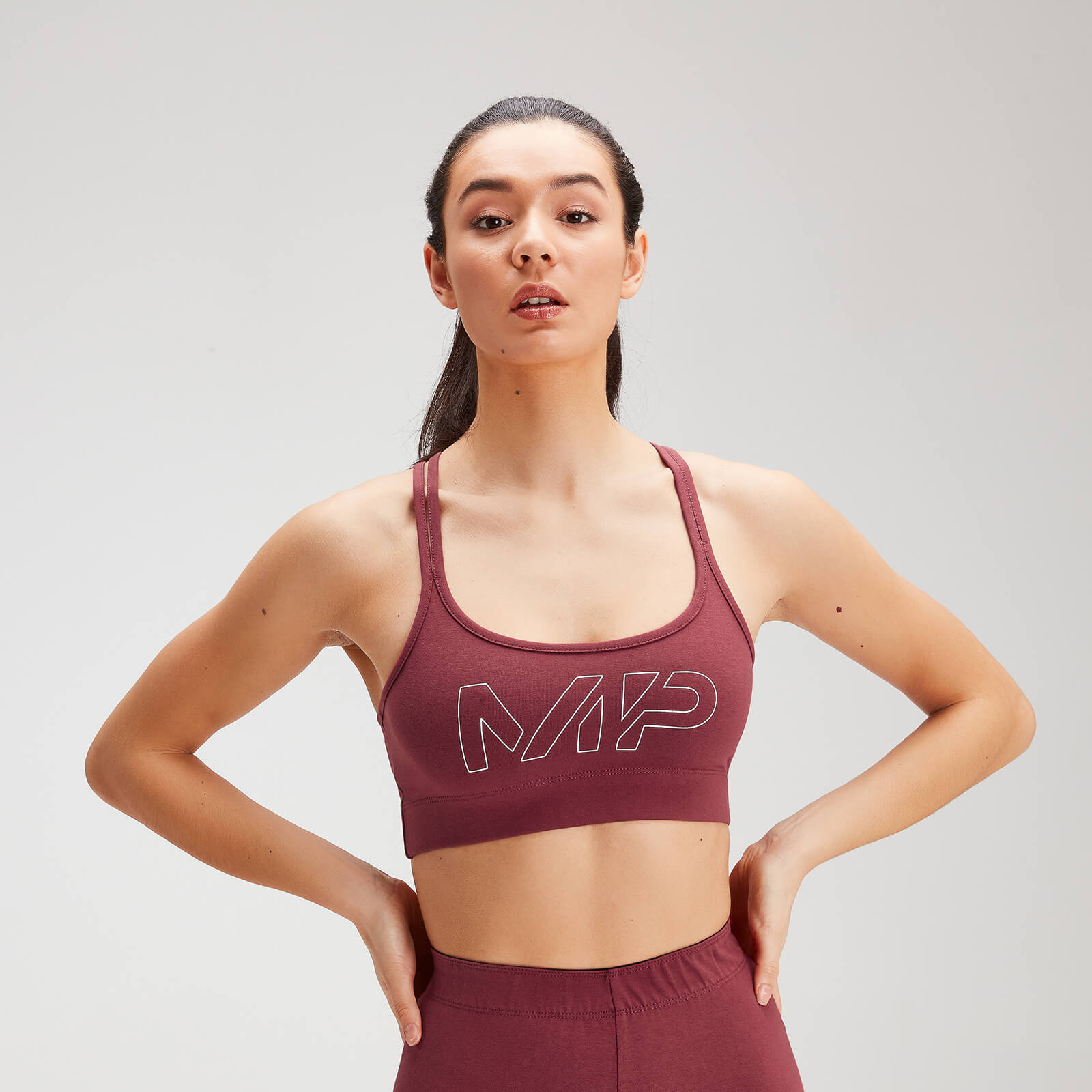 Brassière de sport MP Originals pour femmes – Bordeaux
