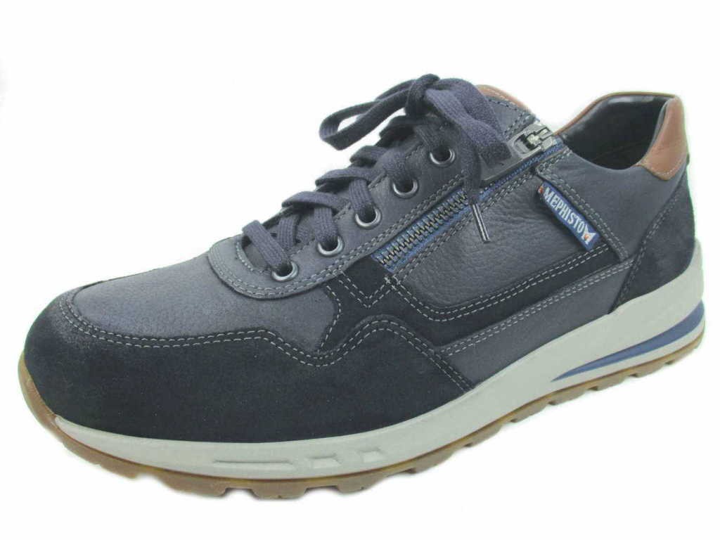MEPHISTO Komfort Schnürer blau Bradley Blau