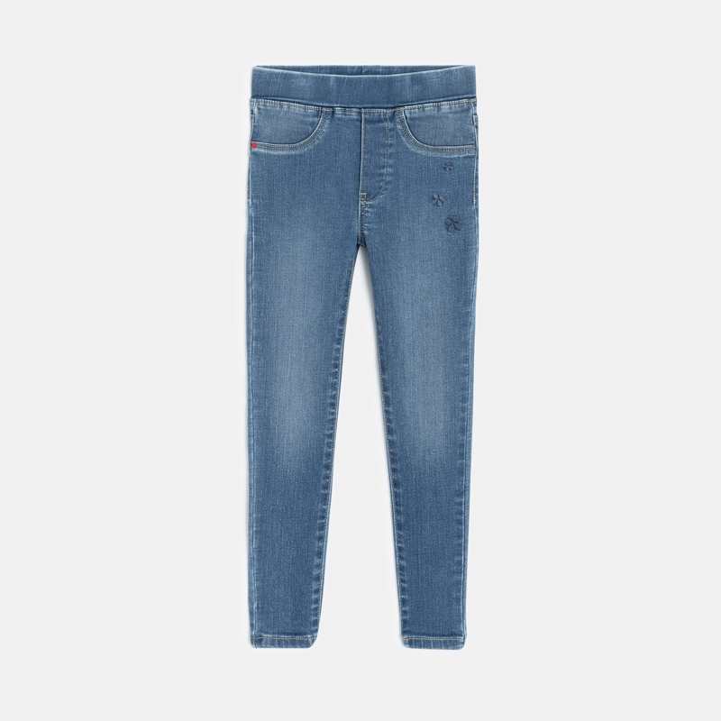 Jegging slim fille bleu délavé Catimini