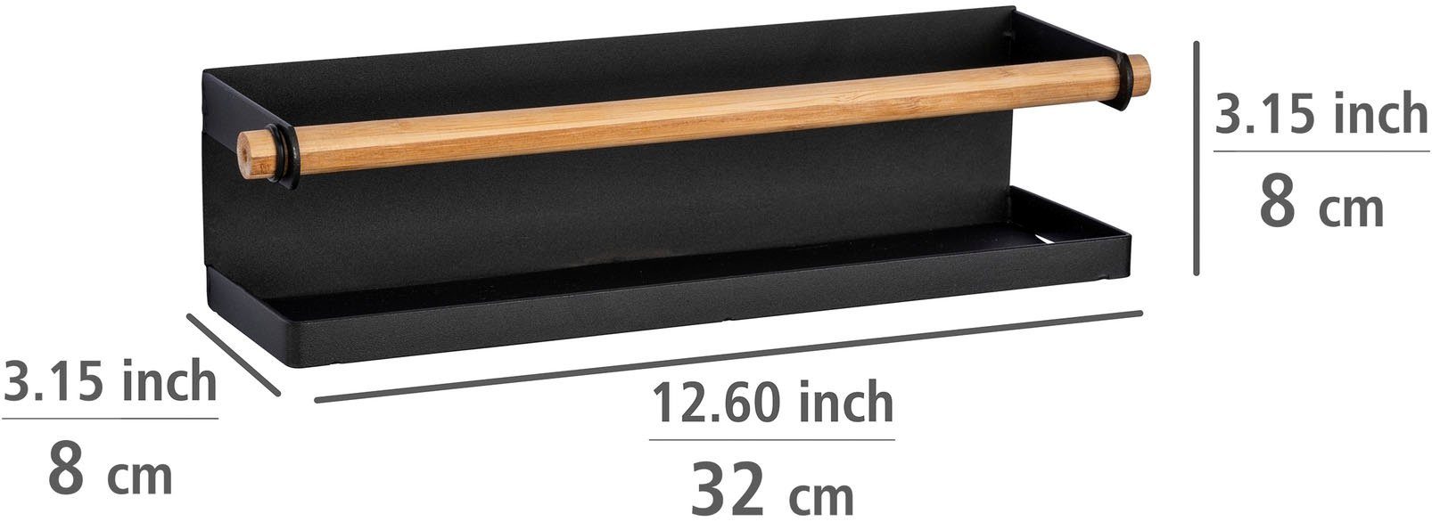 WENKO Gewürzregal Magna, 1-tlg., mit magnetischer Rückseite, Metall