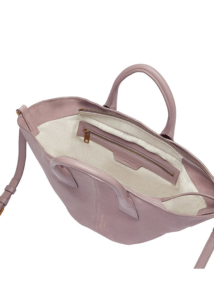 LIEBESKIND BERLIN Leder-Shopper in Altrosa - (B)49 x (H)21,3 x (T)18 cm günstig kaufen onesize