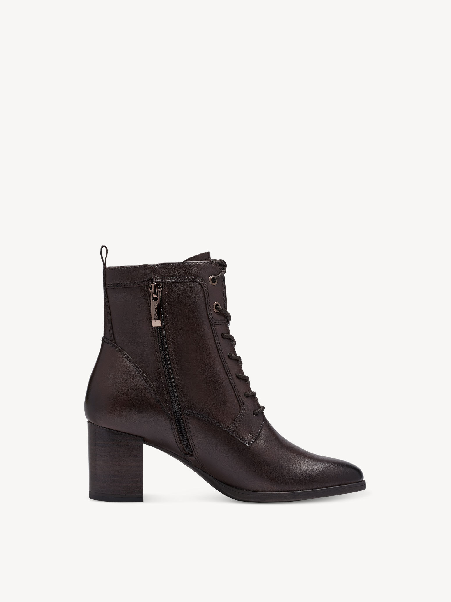 Bottine en cuir - marron