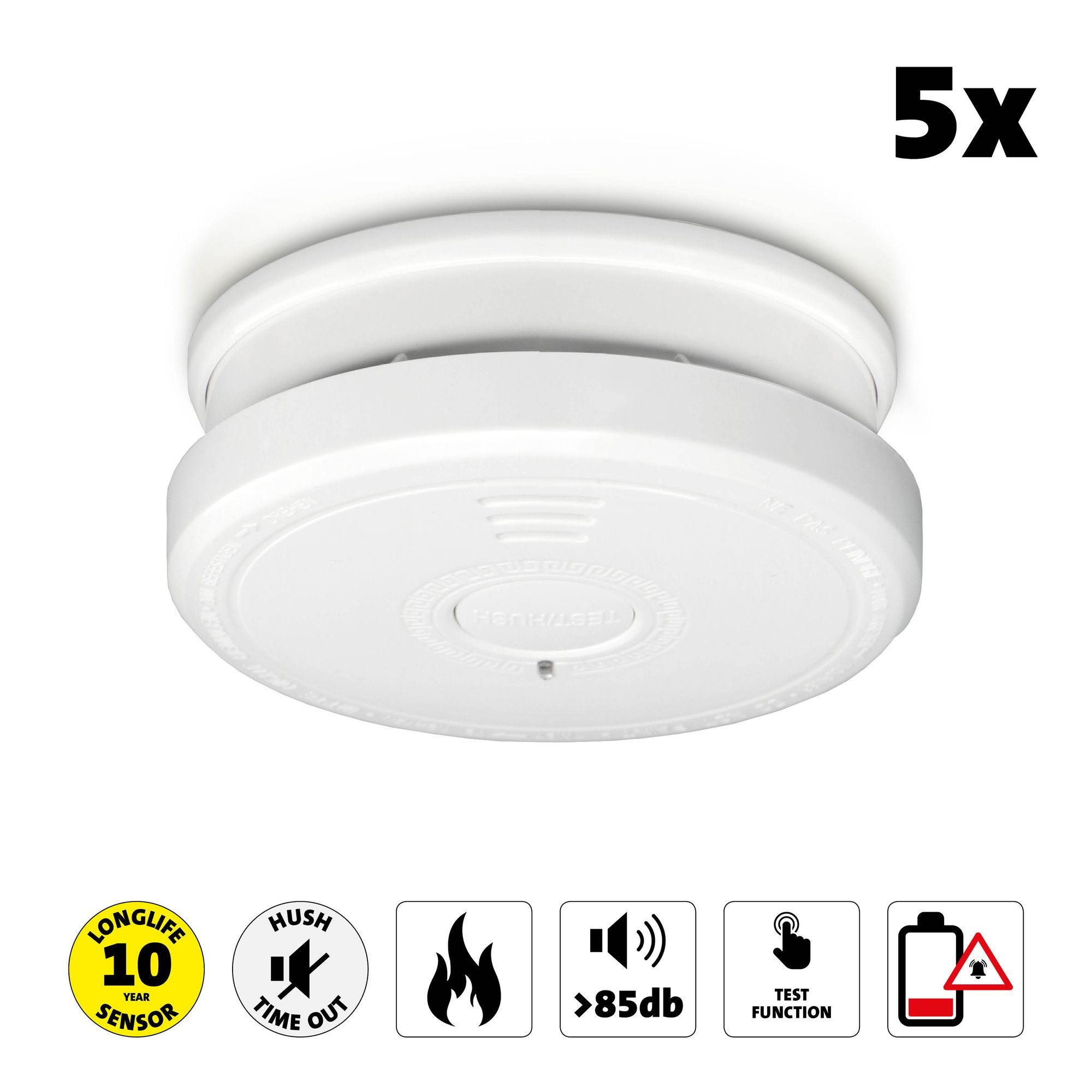 Alecto SA20 Set von 5 Rauchmelder