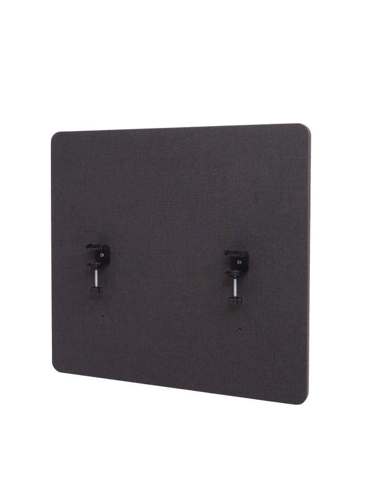 MCW Akustik-Tischtrennwand G75, 60x65cm braun-grau günstig kaufen onesize