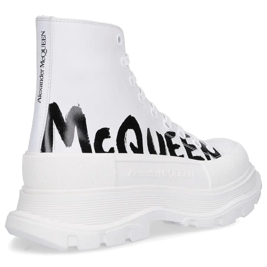 Alexander McQueen - Stiefeletten JOEY Nappaleder - weiß