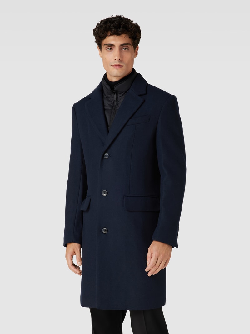 Mantel im Double-Layer-Look Modell 'JOSEPH' in dunkelblau
