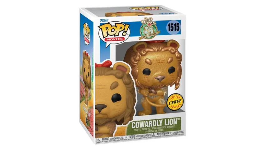 Funko - POP! - Wizard of Oz - Cowardly Lion (mit Variante) Vinyl, 1 Stück, sortiert