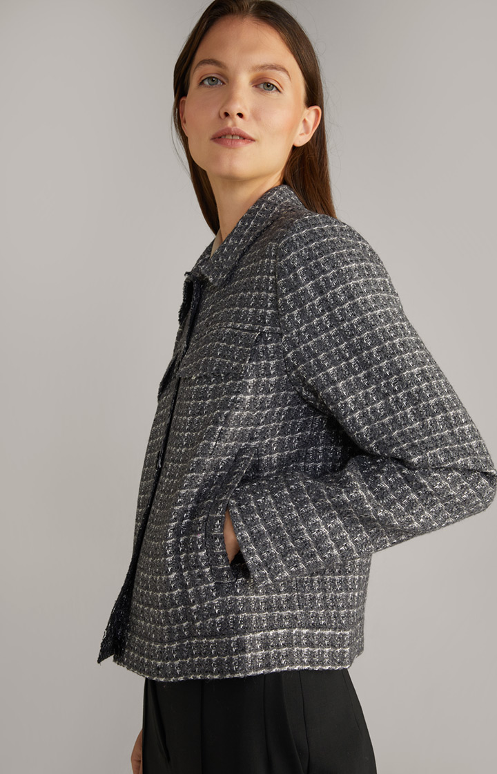 Tweed-Blazer in Grau