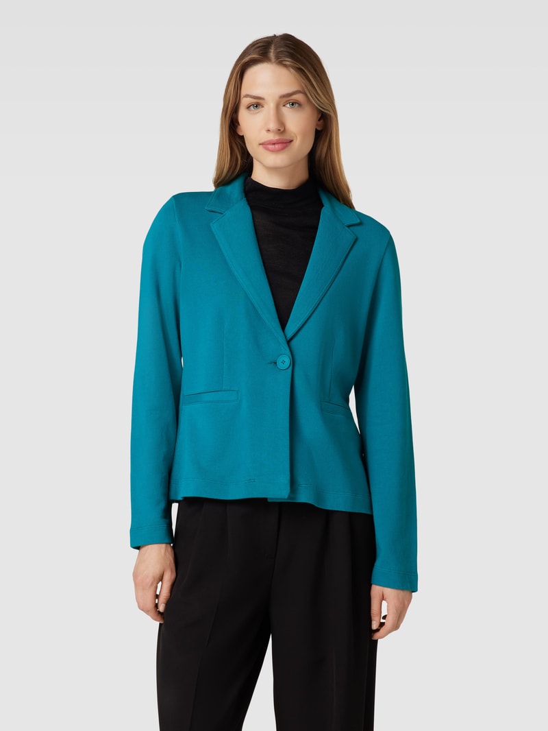 Blazer mit Reverskragen in petrol