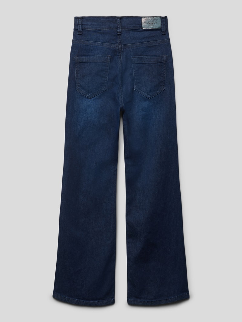 Jeans mit Label-Patch Modell 'NORMAL' in blau