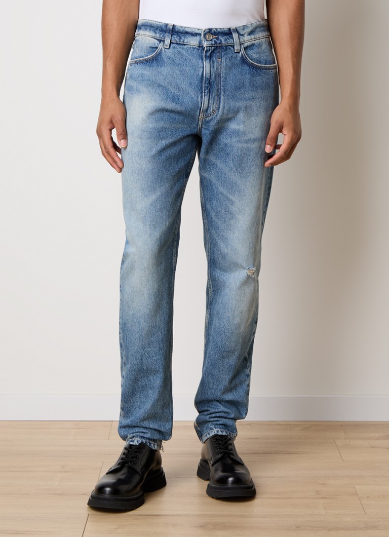 Blugi skinny Givenchy cu efect distressed
