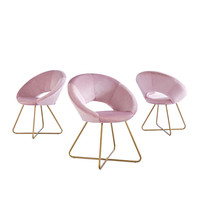 Home Deluxe Samtstuhl SELESA Rosa
