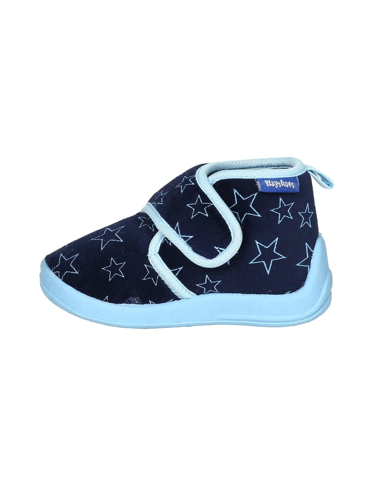 Playshoes Hausschuh Pastell in Marine günstig kaufen