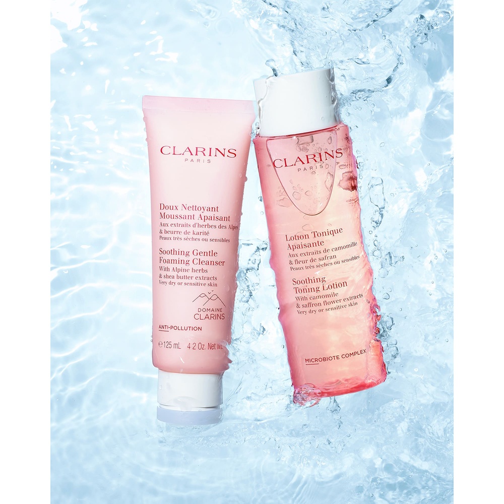 Clarins Doux Nettoyant Moussant Apaisant   Peaux très sèches ou sensibles Démaquillant et Nettoyant