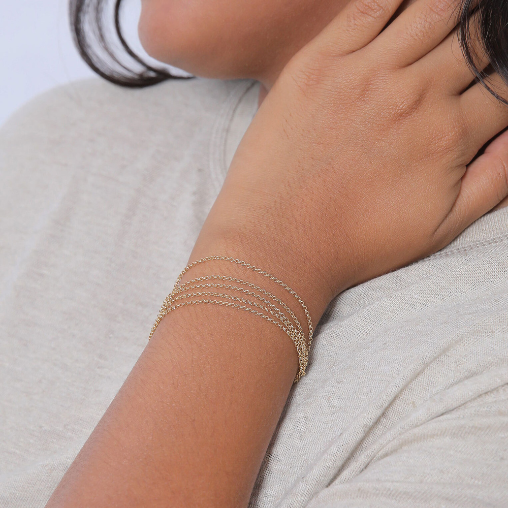 Elli Elli Bracelet Femmes Chaînes Look Moderne en Argent Sterling 925 Bracelet