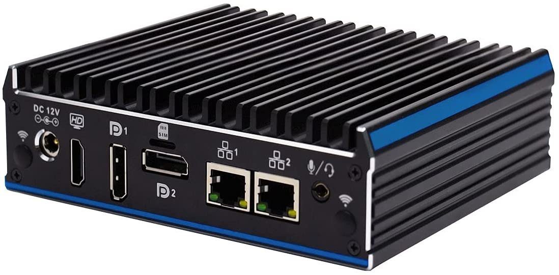 MegaComputerWorld Industrie PC lautlos/staubdicht, J4125, 8GB, 250GB/ Windows 10 Mini-PC (Intel Celeron)