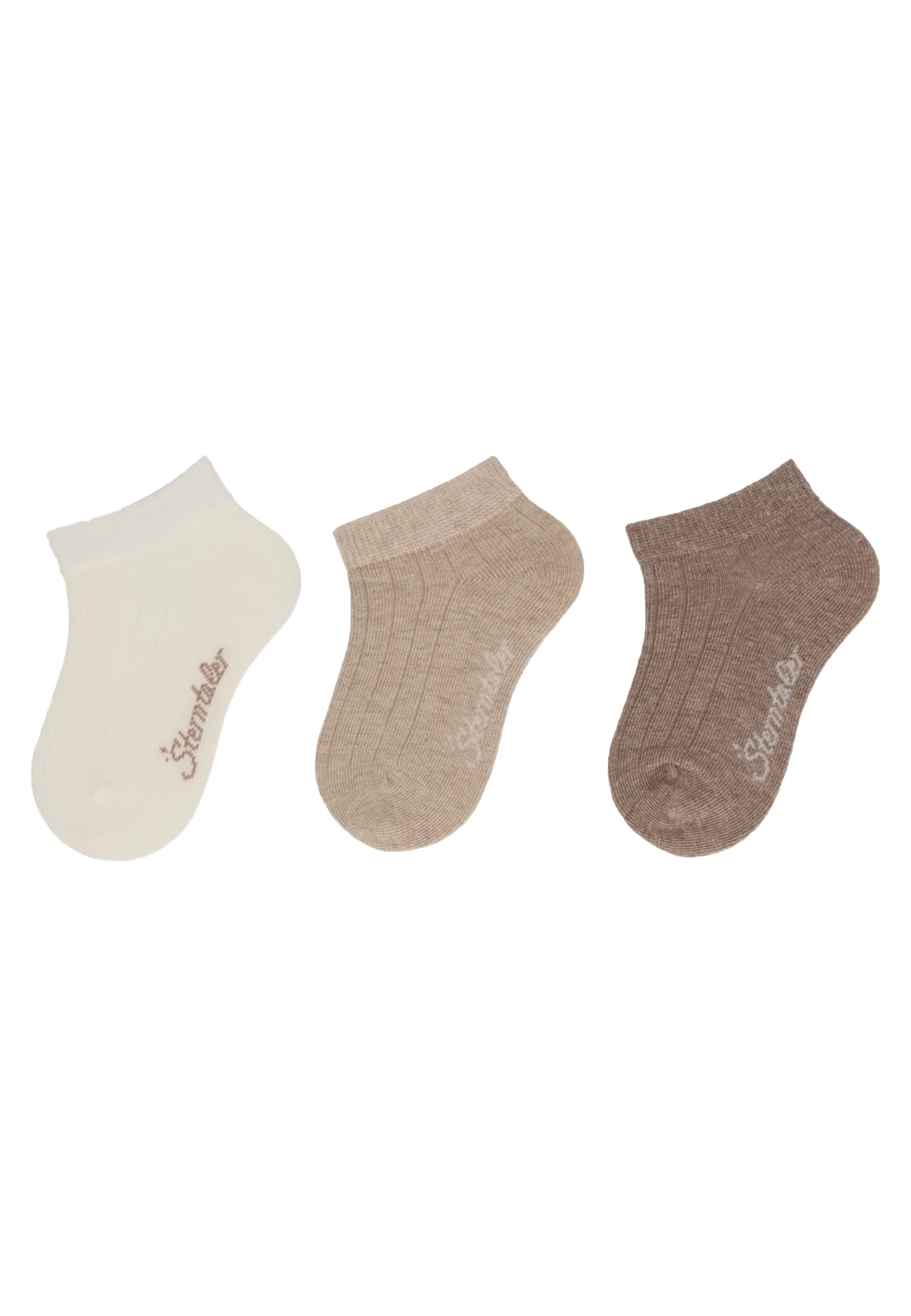Sneaker Socken im 3er-Pack mit Rippenoptik