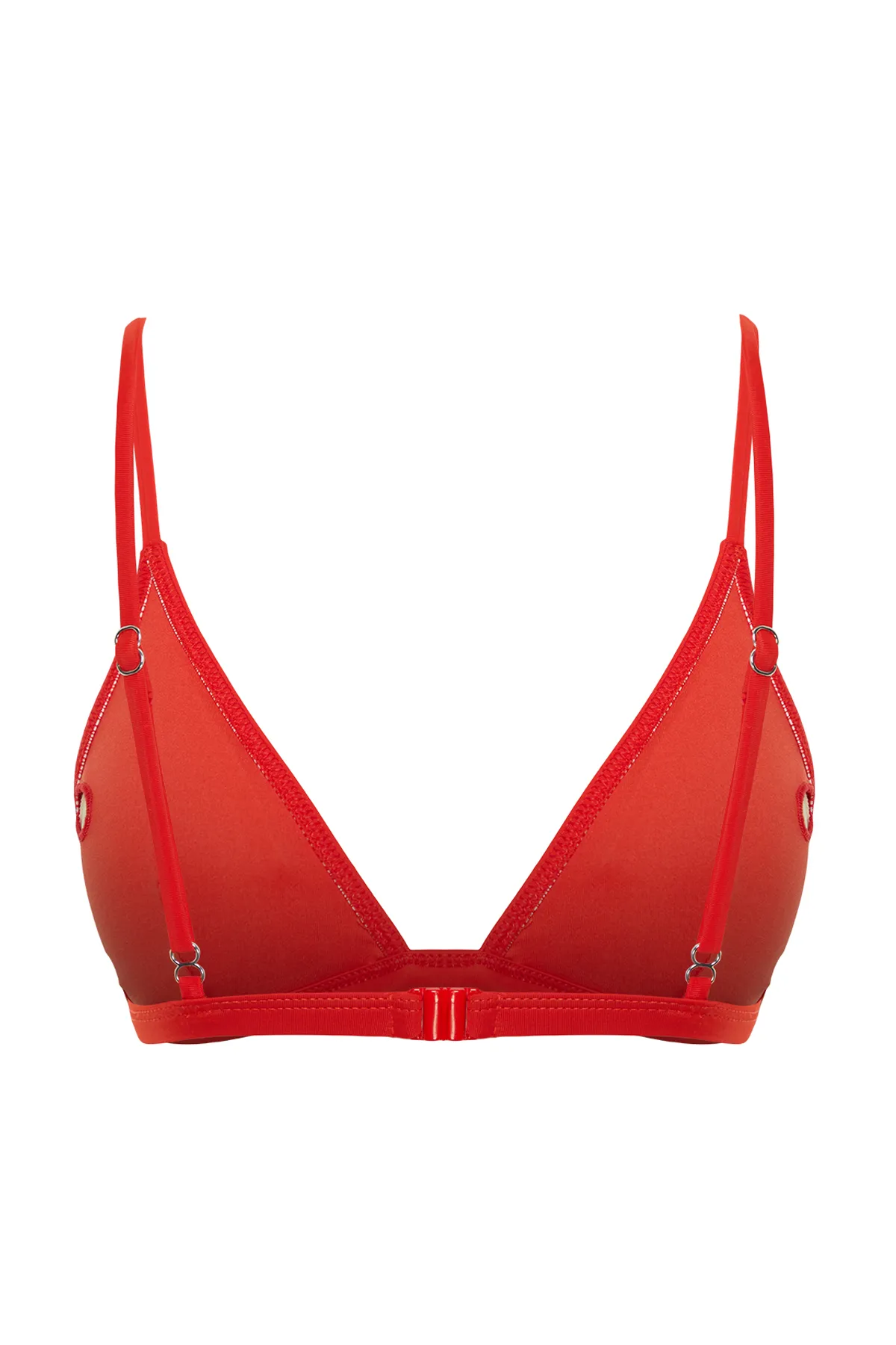 Trendyol Collection  Rotes Triangel-Bikinioberteil TBESS20BU0268