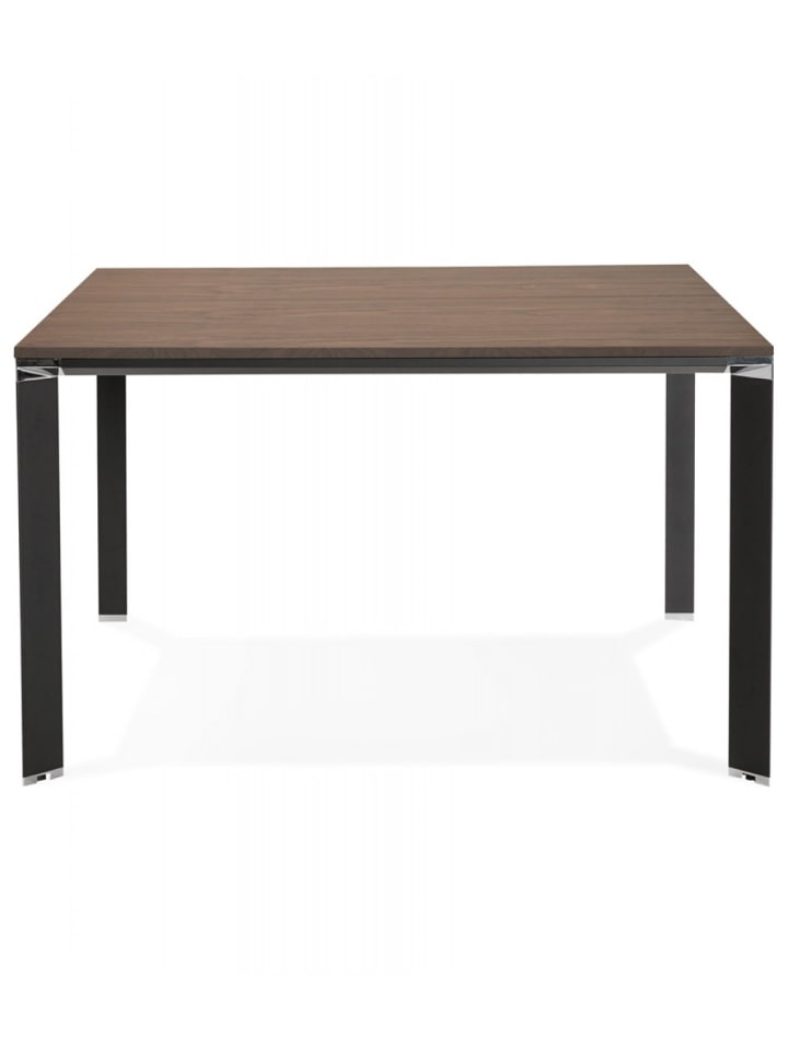 KADIMA DESIGN Bürotisch aus Holz und Metall | Modernes Design in Braun-Schwarz günstig kaufen