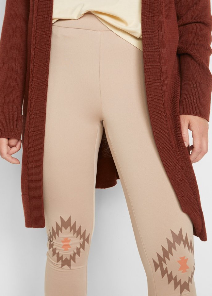 Thermo-Leggings mit Norweger-Muster