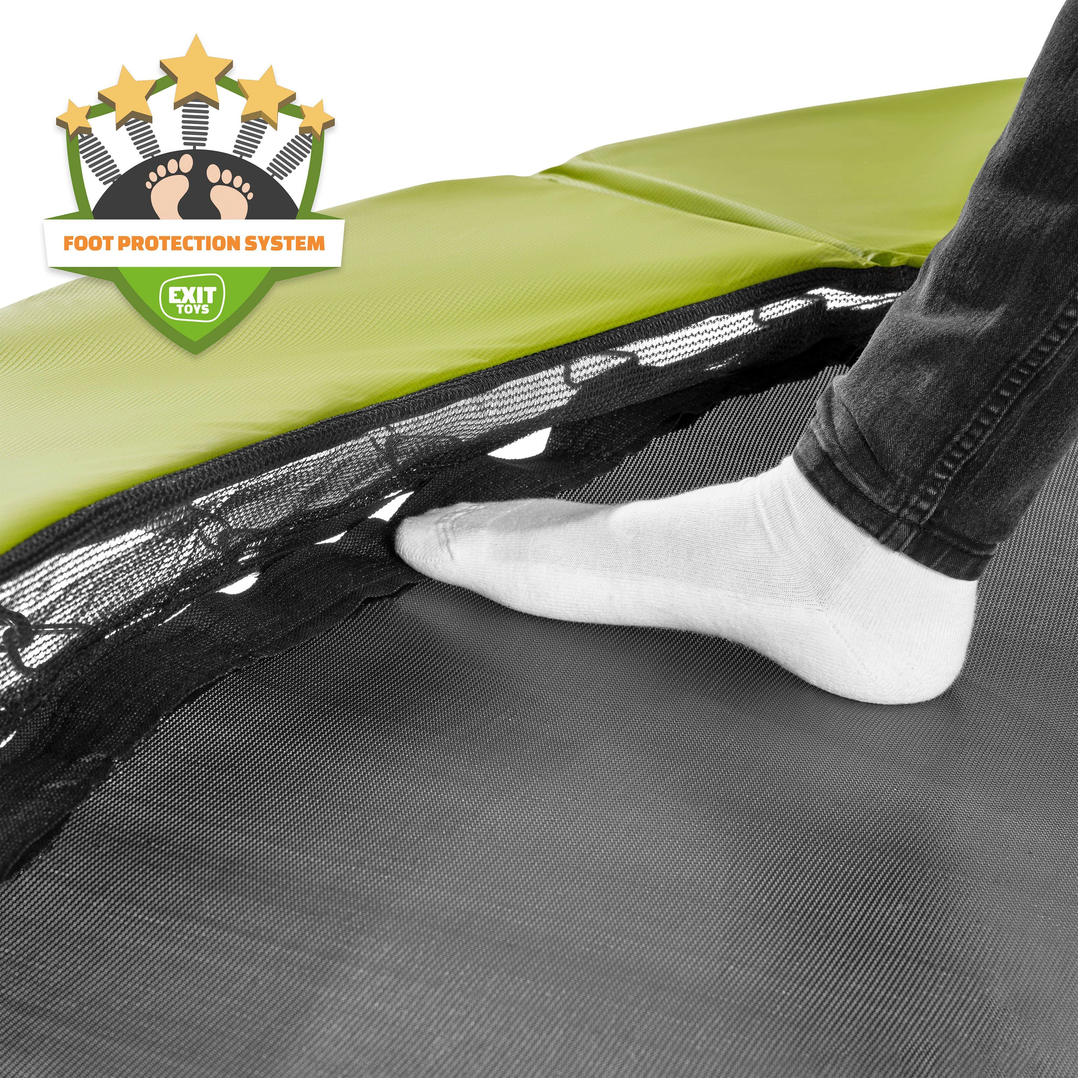 EXIT Bodentrampolin Silhouette Ground, BxT: 214x305 cm, mit Sicherheitsnetz