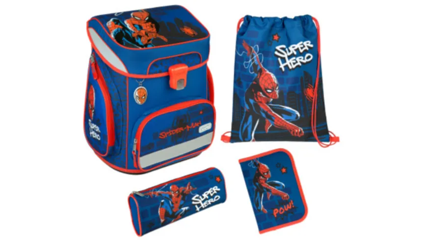 Scooli Schulranzen-Set EasyFit Spiderman 5teilig