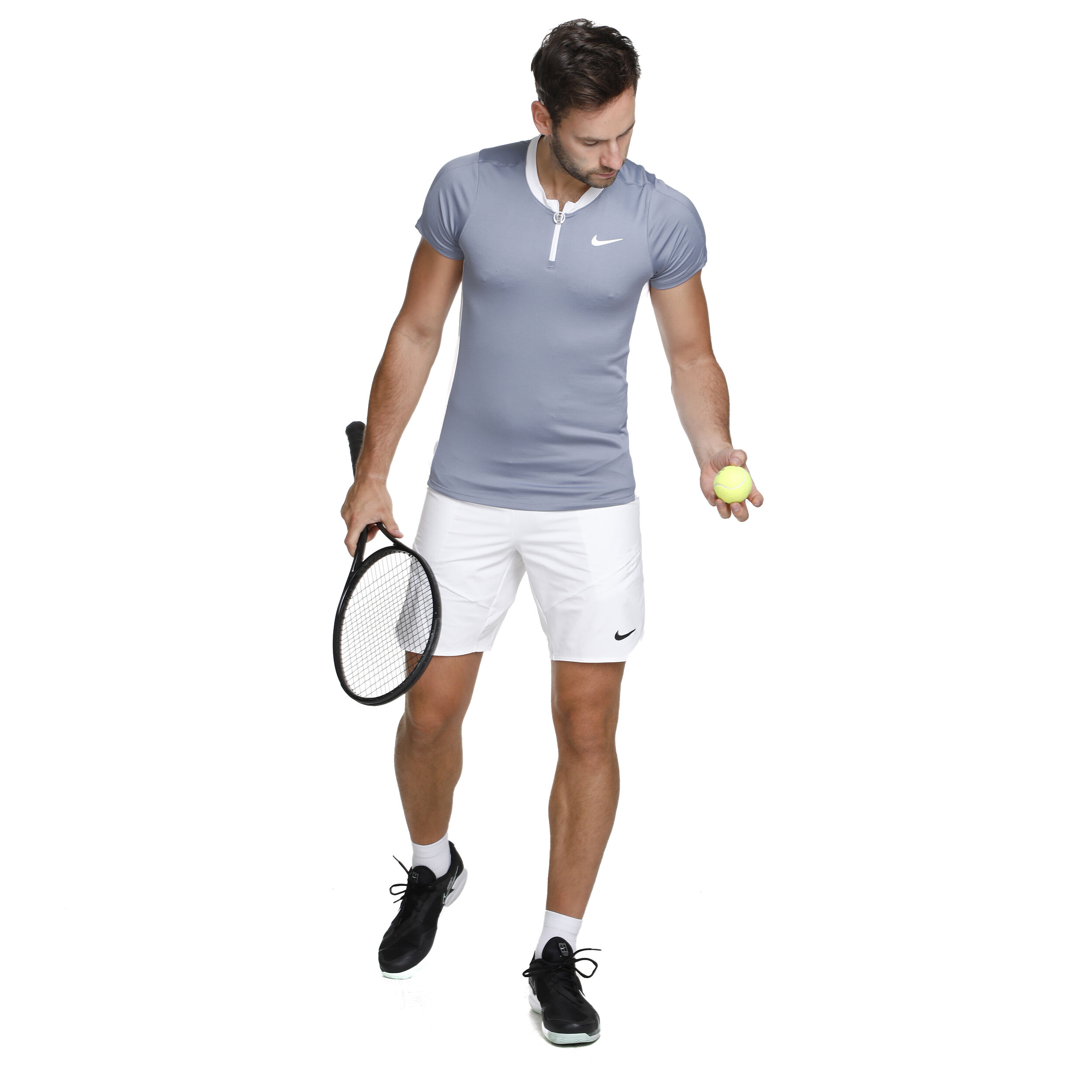 Dri-Fit Advantage 9in Shorts Herren - Weiß
