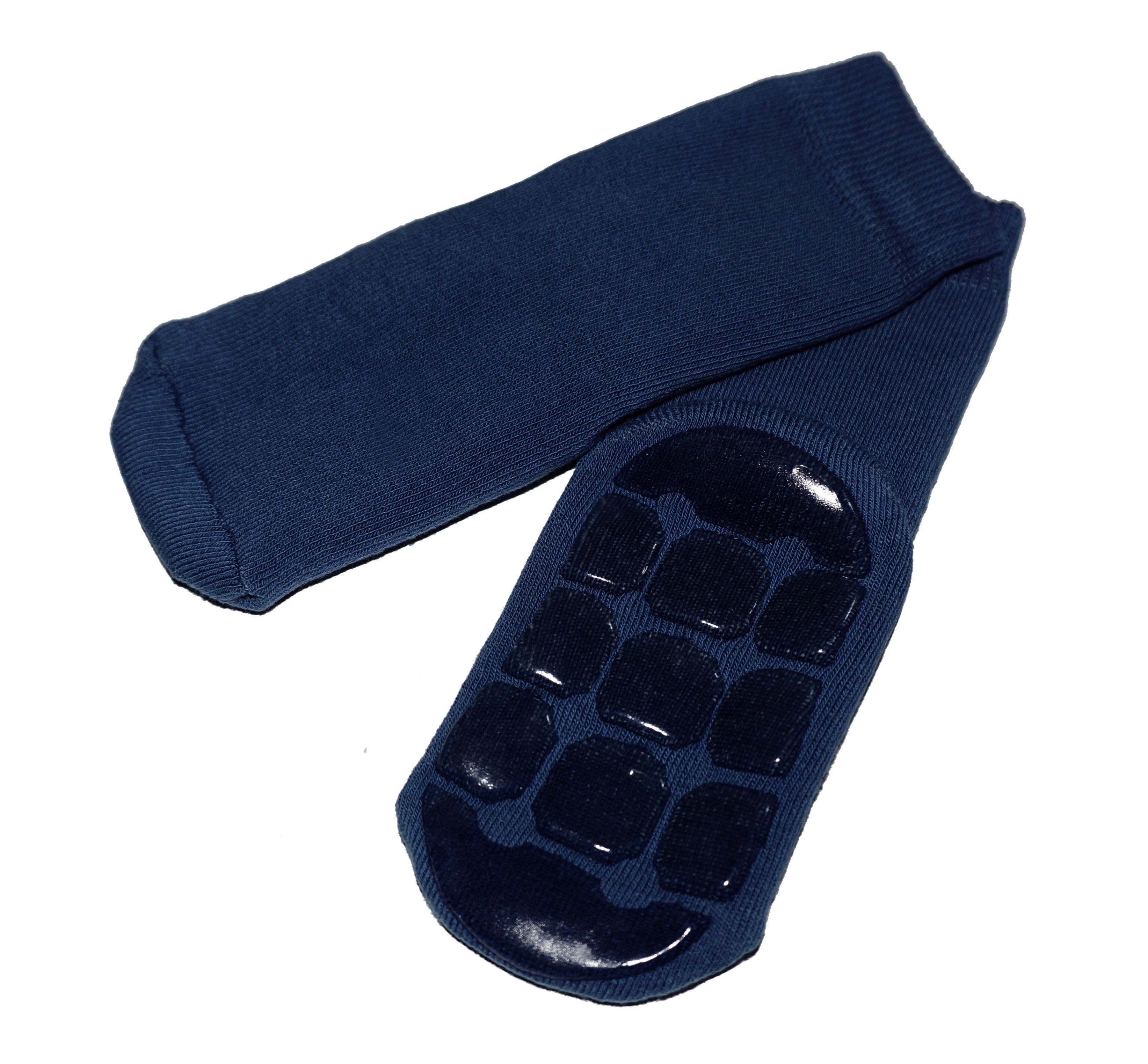 WERI SPEZIALS Strumpfhersteller GmbH ABS-Socken Kinder ABS-Socken >>Einfarbig: Turtle<< aus Baumwolle mit Frottee