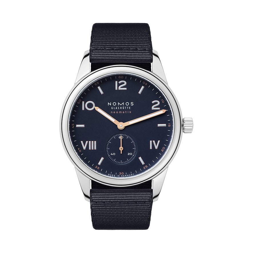 Nomos Glashütte Unisexuhr Club Campus neomatik 39 nachtblau