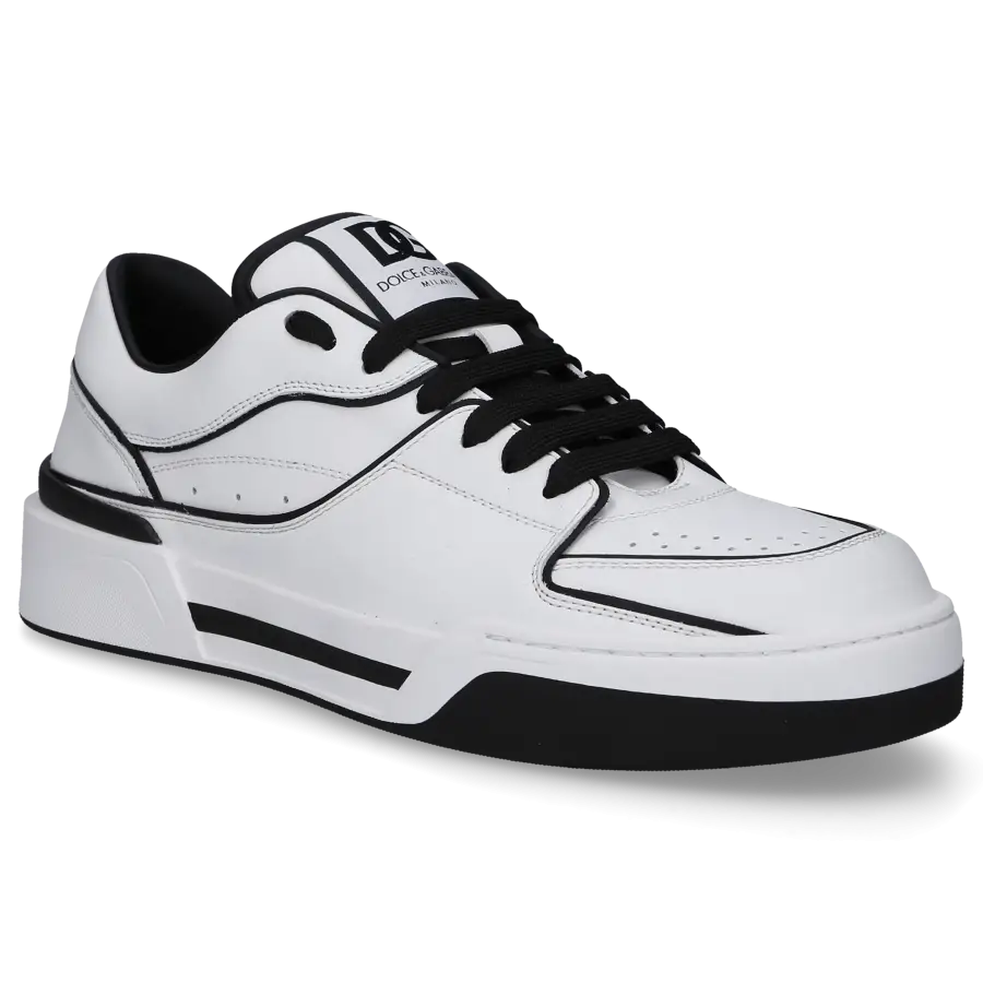 Dolce & Gabbana - Sneaker low NEW ROMA Kalbsleder - weiß