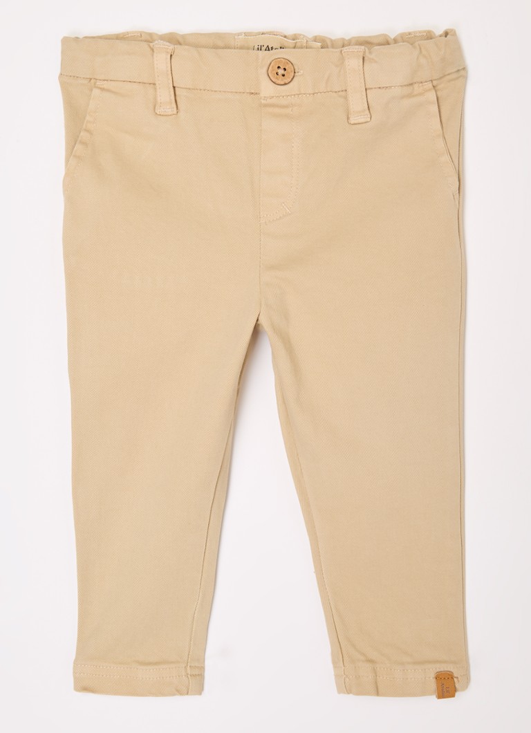 Lil' Atelier NBMNael - Pantaloni chino slim fit din amestec de bumbac organic