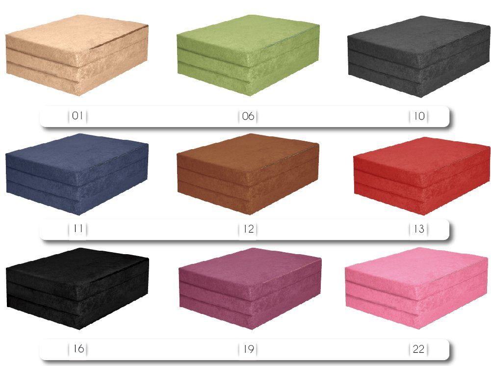 Klappmatratze Klappmatratze Gästematratze XM - 195x60x9cm, FORTISLINE