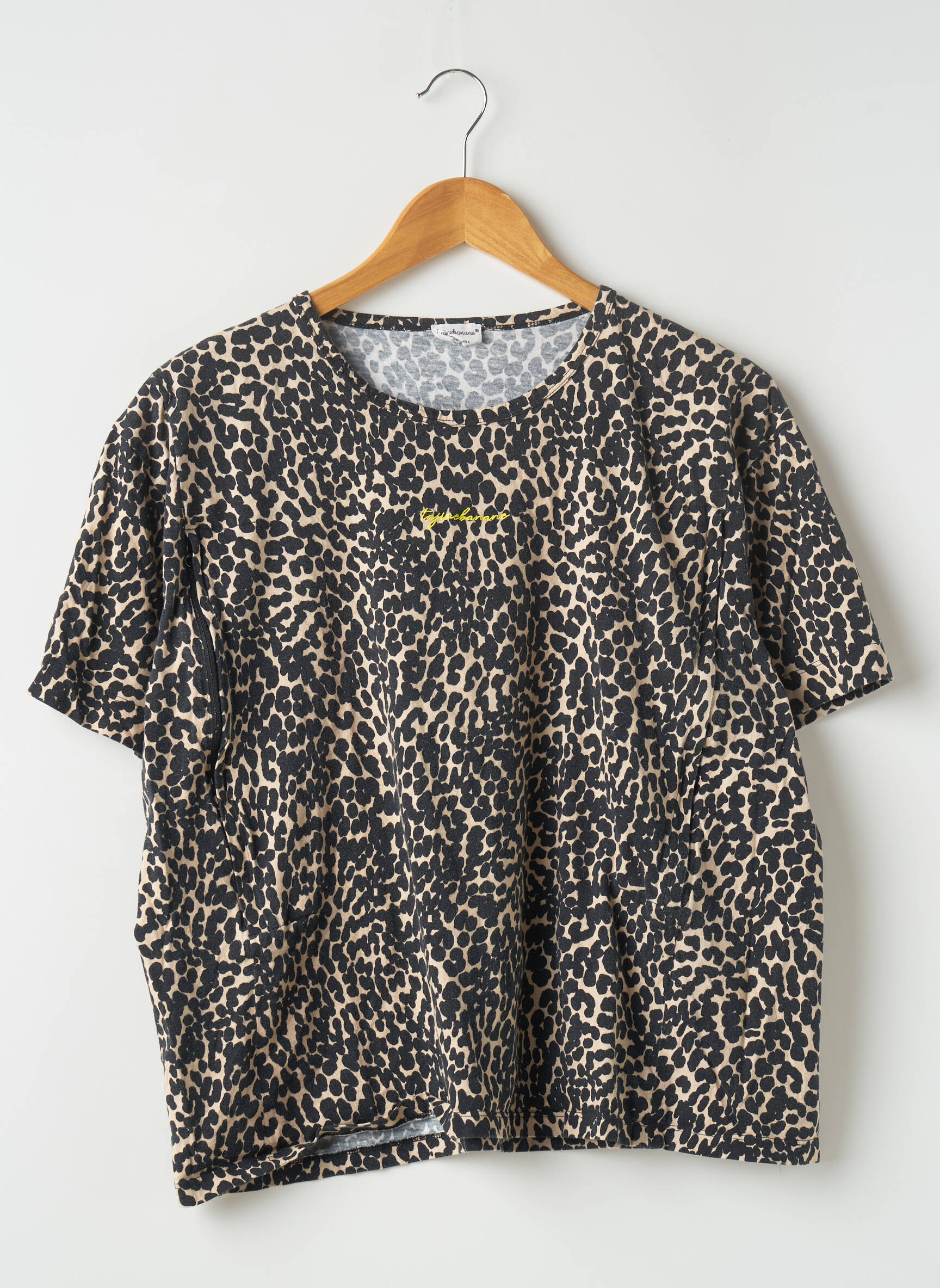 Tajinebanane Tshirtstops Maternite Femme couleur noir