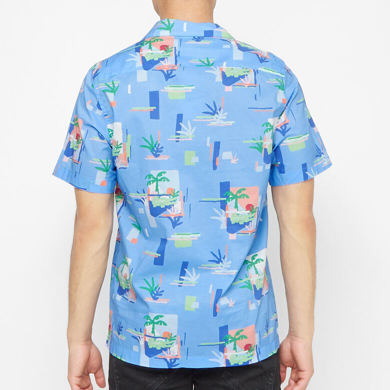 Lacoste Hawaii Shirt Blue