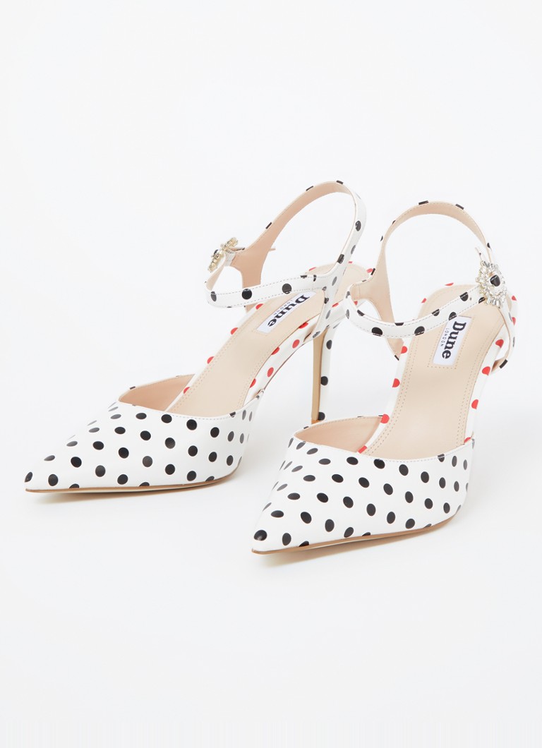 Dune London Catwalk sandalette with polka dot print