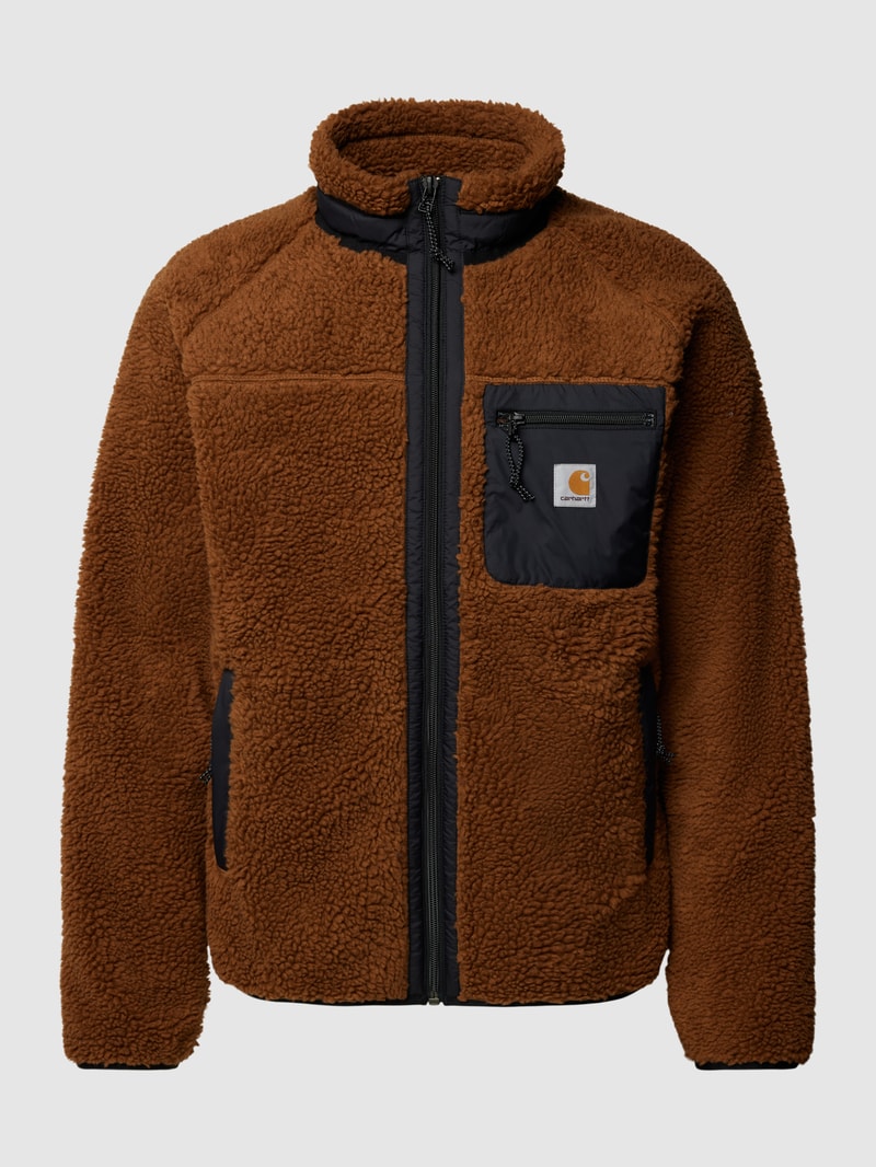 Fleecejacke mit Reißverschlusstaschen Modell 'PRENTIS LINER' in haselnuss braun