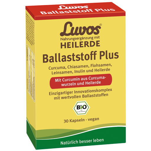 LUVOS Heilerde Bio Ballaststoff Plus Kapseln  30 St  Kapseln